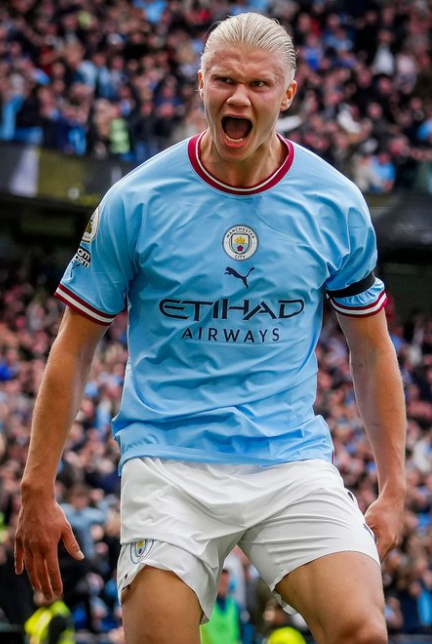 曼城大比分领先西汉姆:<a href='/news/tag/1205' style='color: blue;'>哈兰德</a>破门追平德罗巴英超进球纪录